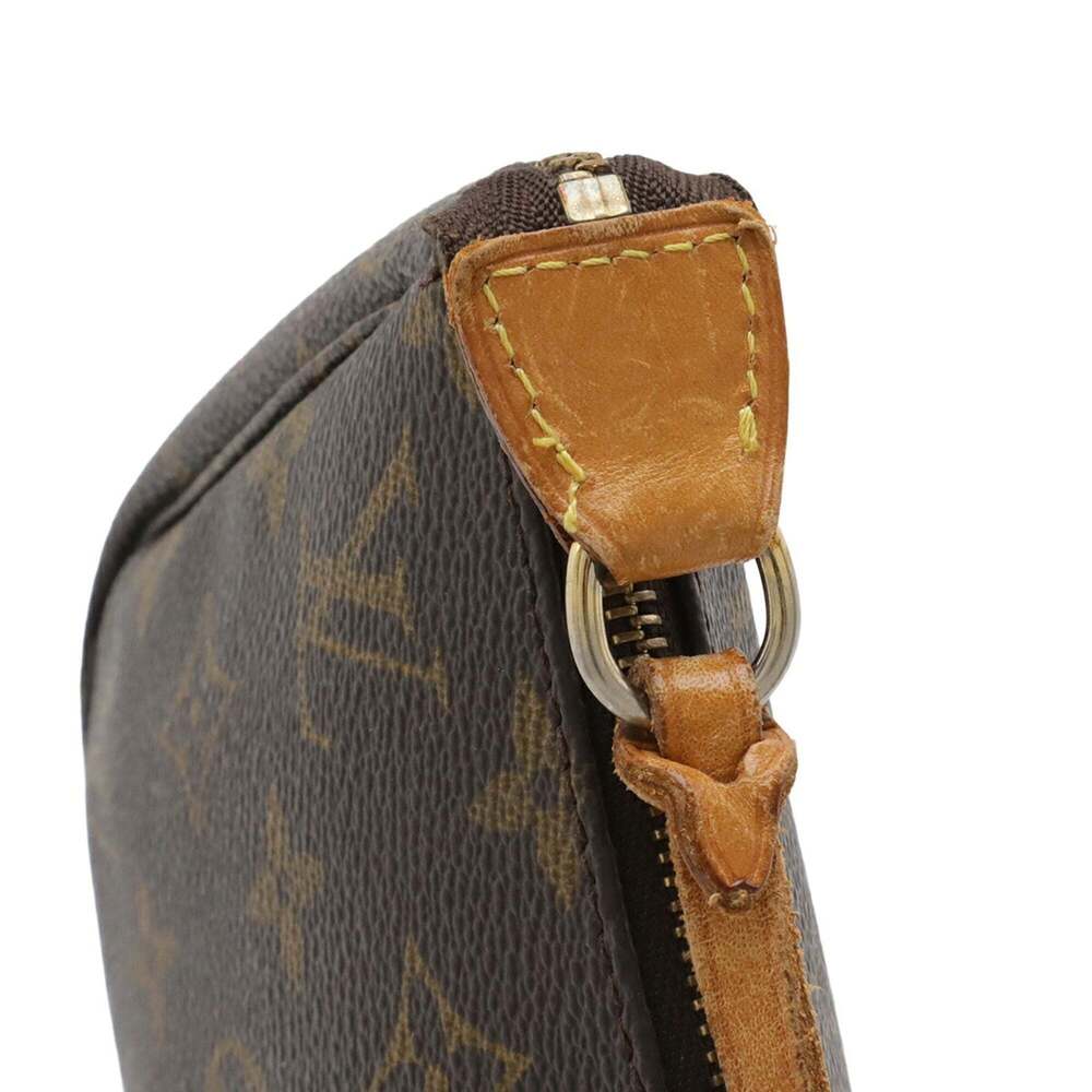 LOUIS VUITTON Authentic Brown Monogram Pochette Pouch - Picture 8 of 9